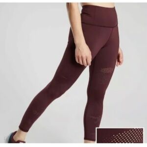 Athleta Burgundy Leggings
